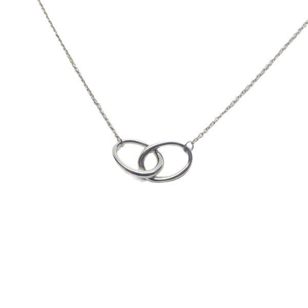 Tiffany & Co Elsa Peretti Double Interlocking Oval Circles Necklace