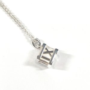 Tiffany & Co. Atlas Collection Sterling Silver Cube Necklace