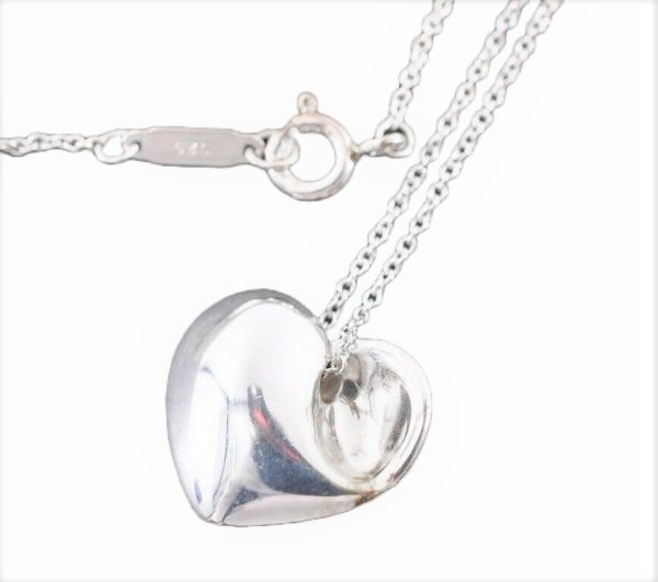 Tiffany solid Heart Necklace