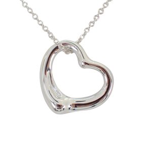 Tiffany Open Heart Necklace large 26mm